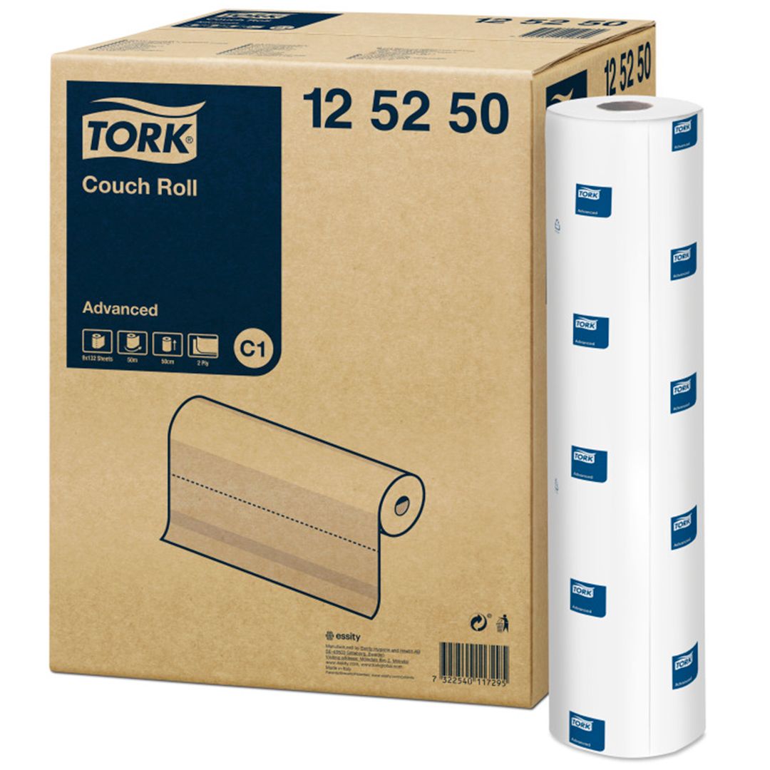 Медицинские простыни Tork, 2-х слойные, белые / Средства индивидуальной защиты
