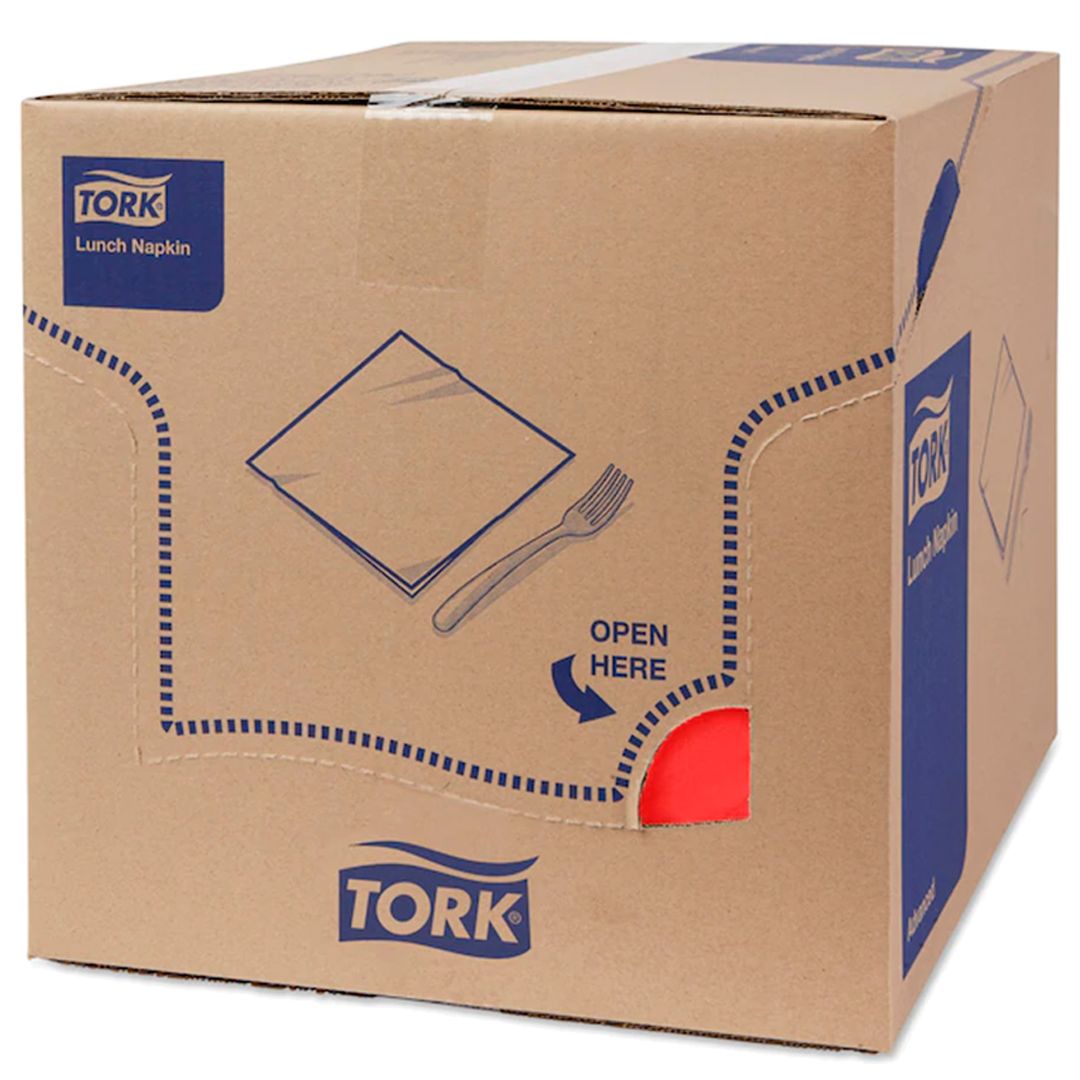 Tork Advanced майлықтары, 2 қабатты, 200 дана, өлшемі 33*33 см, қызыл