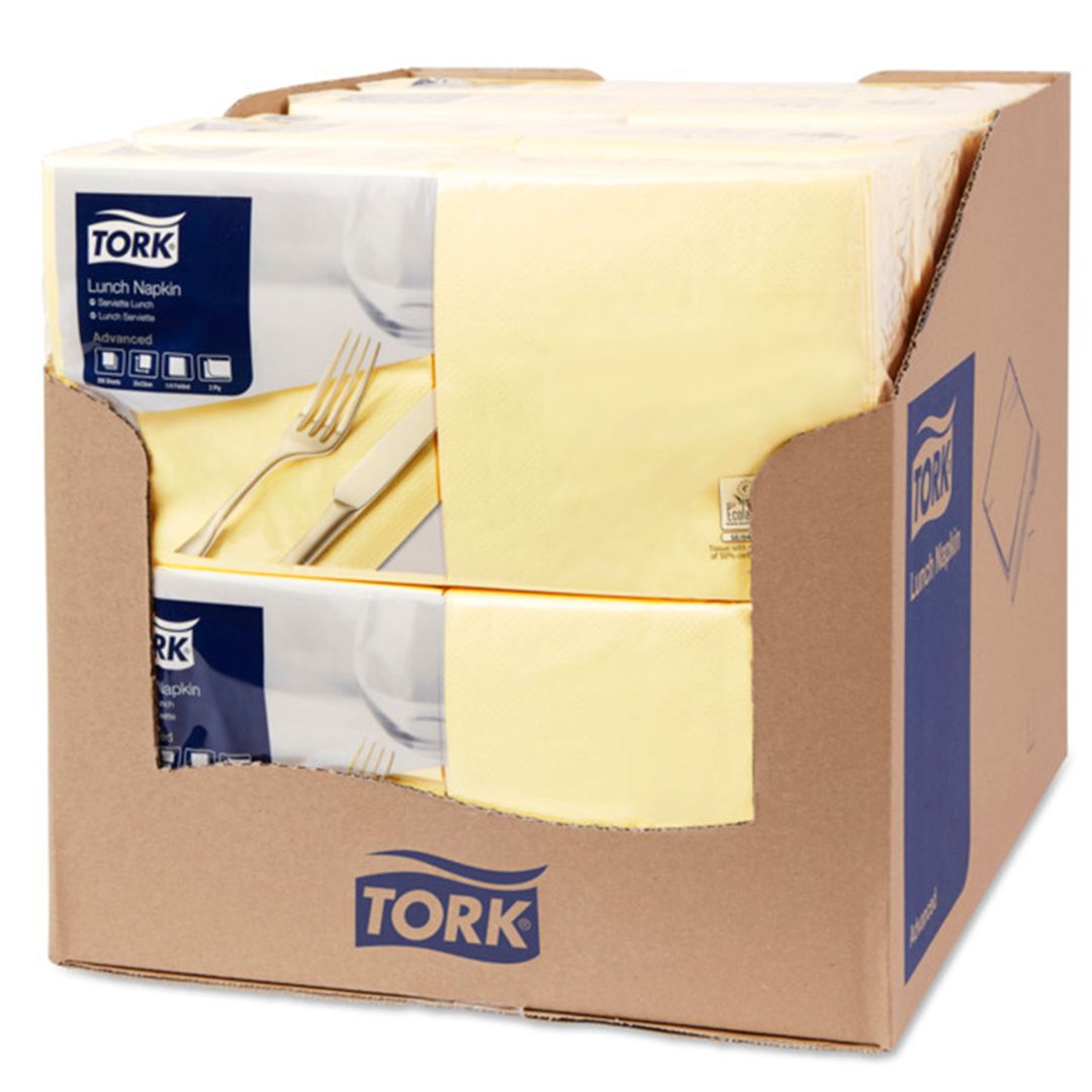 Tork Advanced майлықтары, 2 қабатты, 200 дана, өлшемі 33*33 см, шампань