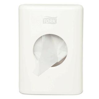 Держатель для гигиенических пакетов Tork, пластик, белый / Диспенсеры для туалетной бумаги