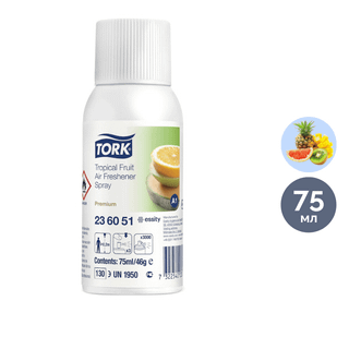 Ауа тазартқыш Tork "Тропикалық хош иіс", 75 мл / Ауа сергіткіштер oe.kz Ауа тазартқыш Tork "Тропикалық хош иіс", 75 мл / Ауа сергіткіштер