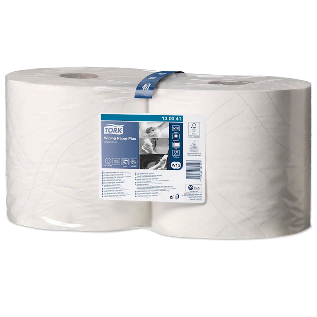 Полотенца бумажные с центральной вытяжкой Tork Плюс, 255 м, 2-слойные, белые / Полотенца для диспенсеров