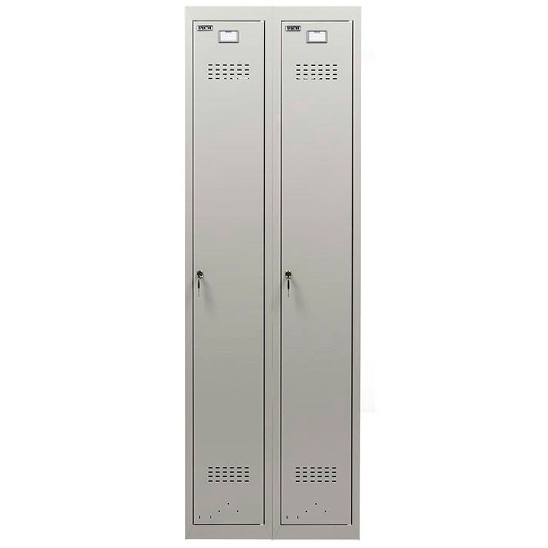 Шкаф индивидуальный Промет "Практик ML 21-60", 2 секции, 600*500*1830 мм, серый / Локеры №3