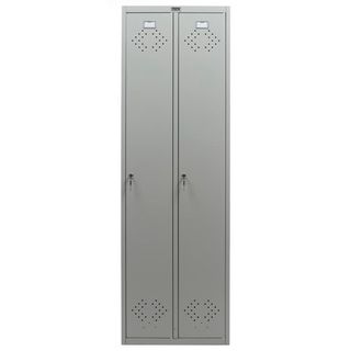Жеке шкаф Промет "Практик LS (LE) 21-60", 2 секция, 600*500*1860 мм, сұр / Локерлер