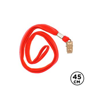 Шнурок для бейджа OfficeSpace, длина 45 см, металлический клип, красный / Держатели для бейджей oe.kz Шнурок для бейджа OfficeSpace, длина 45 см, металлический клип, красный / Держатели для бейджей