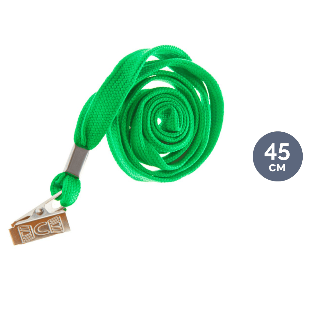 Шнурок для бейджа OfficeSpace, длина 45 см, металлический клип, зеленый / Держатели для бейджей oe.kz Шнурок для бейджа OfficeSpace, длина 45 см, металлический клип, зеленый / Держатели для бейджей