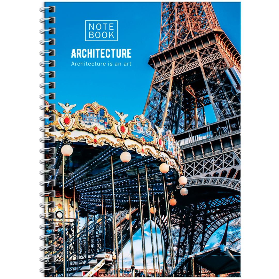 Тетрадь ArtSpace "Путешествия. Architecture", А5, 80 листов, в клетку, на гребне / Тетради №3
