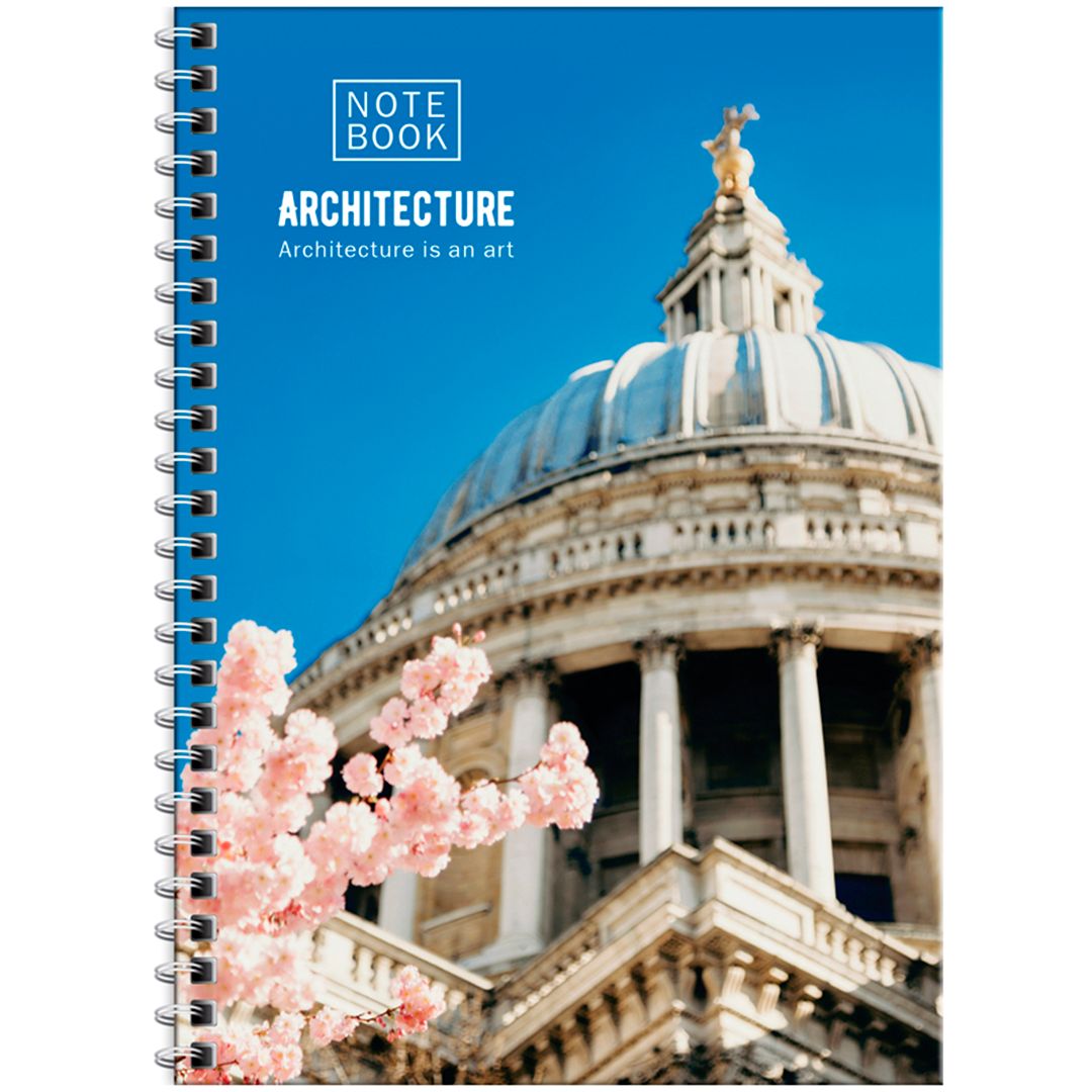 Тетрадь ArtSpace "Путешествия. Architecture", А5, 80 листов, в клетку, на гребне / Тетради №4