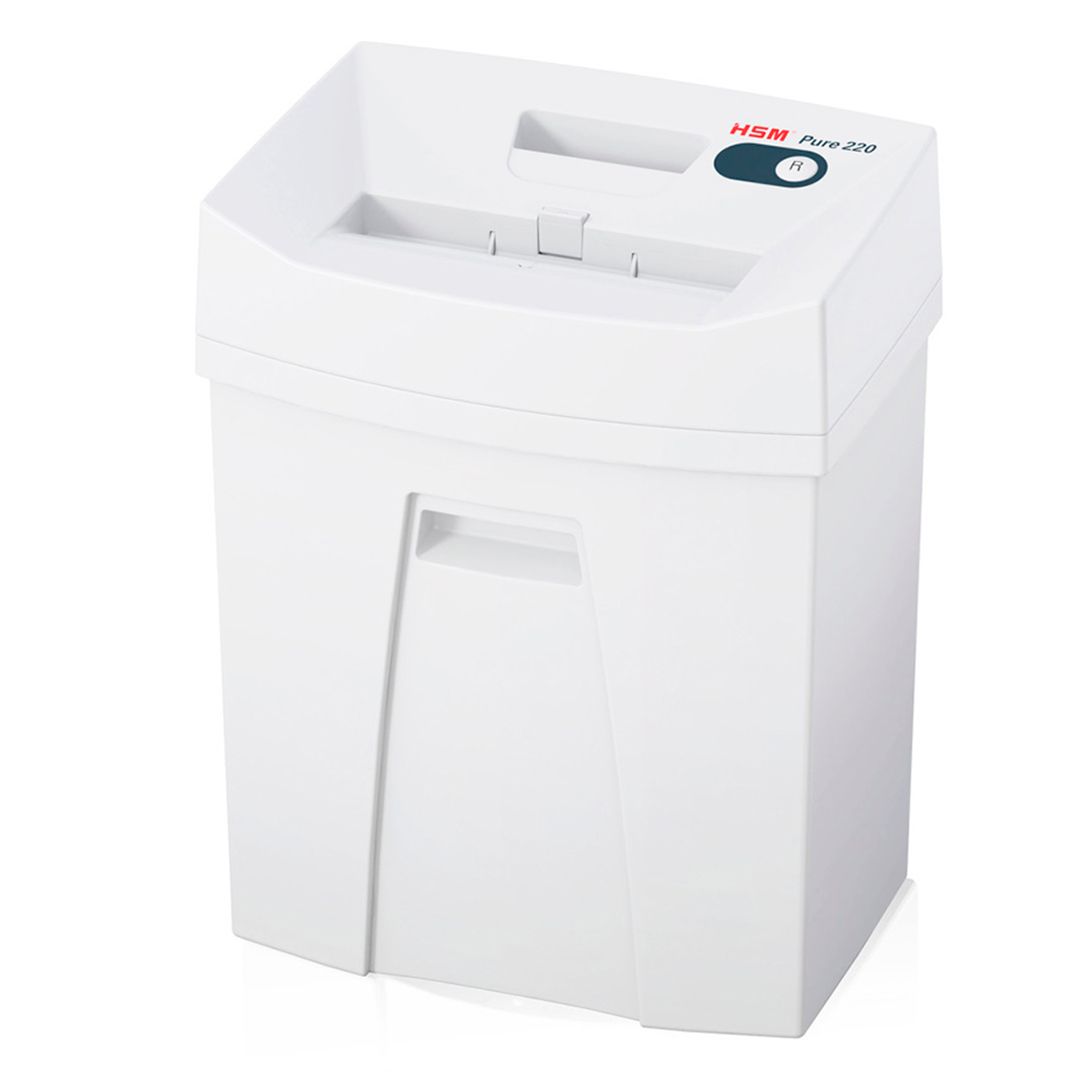 Шредер HSM Pure 220, P-4, 25 литров, 7 листов, белый / Уничтожители документов