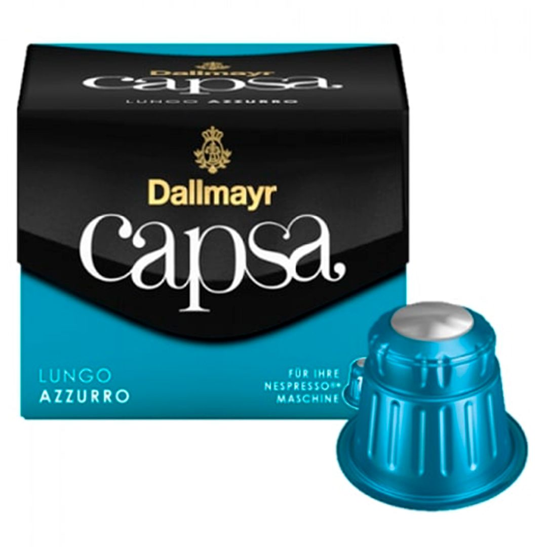 Кофе в капсулах Dallmayr Lungo Azzurro, для кофемашин Nespresso, 10 капсул / Кофе и чай в капсулах