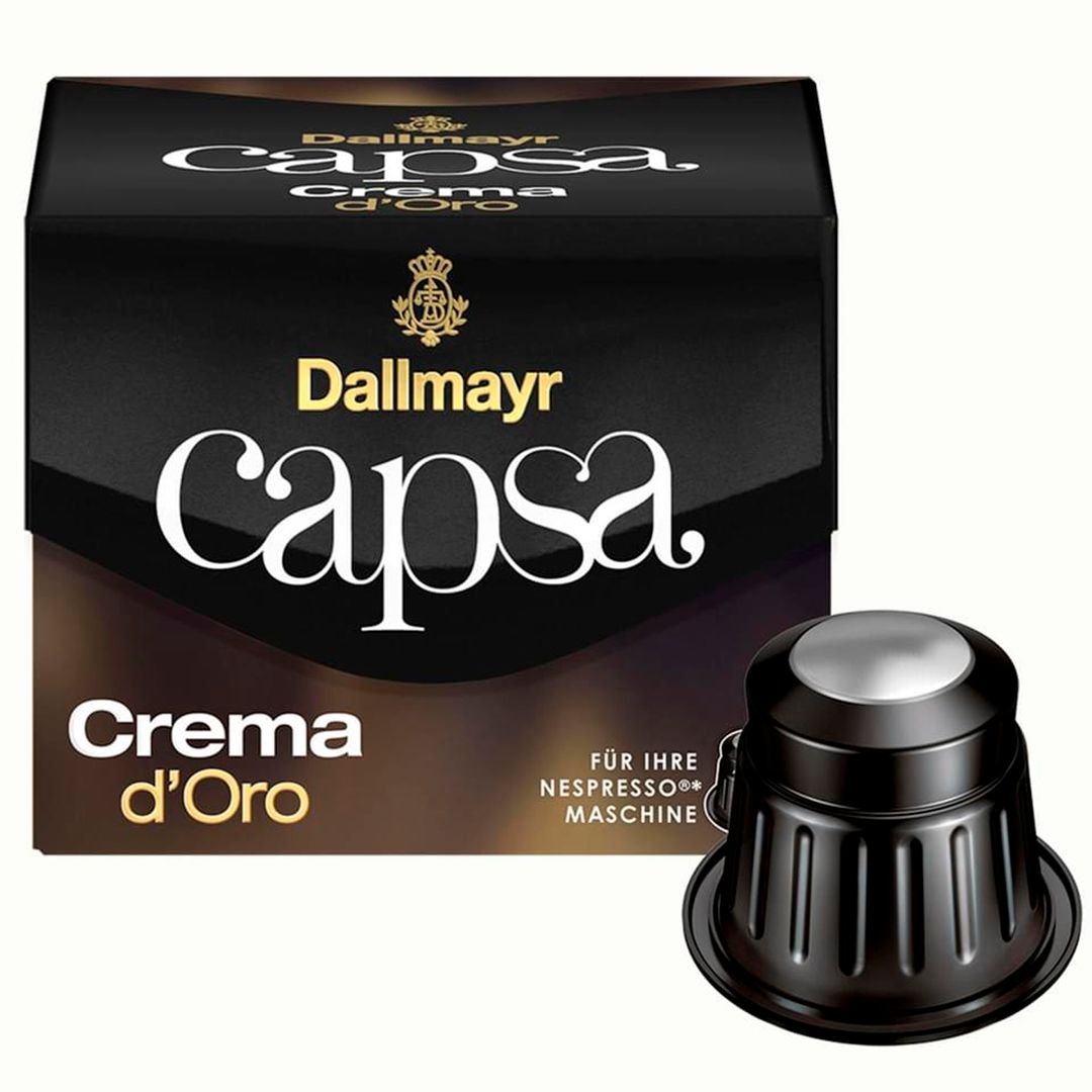 Кофе в капсулах Dallmayr Crema d'Oro, для кофемашин Nespresso, 10 капсул / Кофе и чай в капсулах