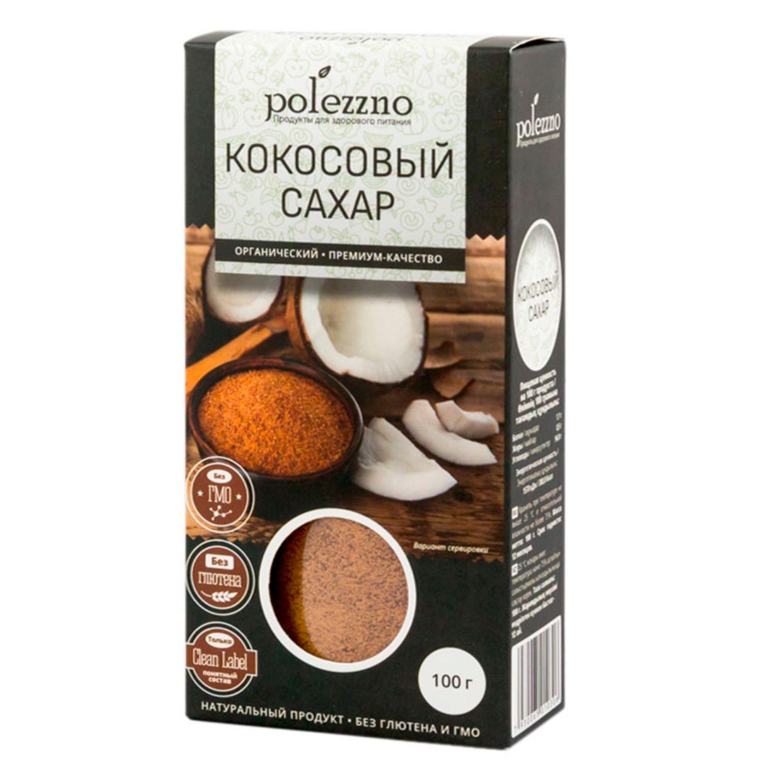 Сахар кокосовый Polezzno, органик,100 гр / Сахар №2