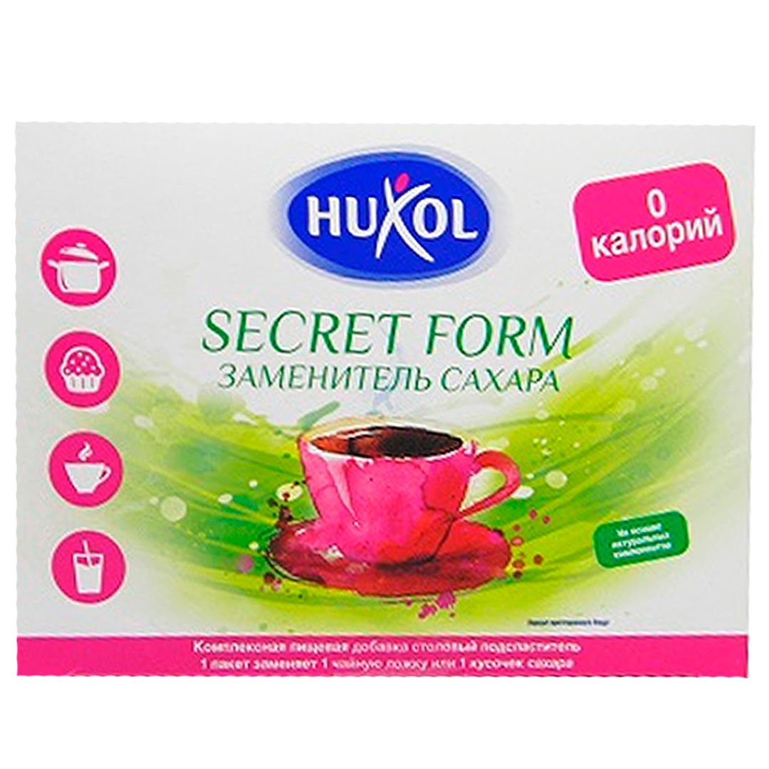 Заменитель сахара Huxol стевия Secret Form, порошок, 40 саше