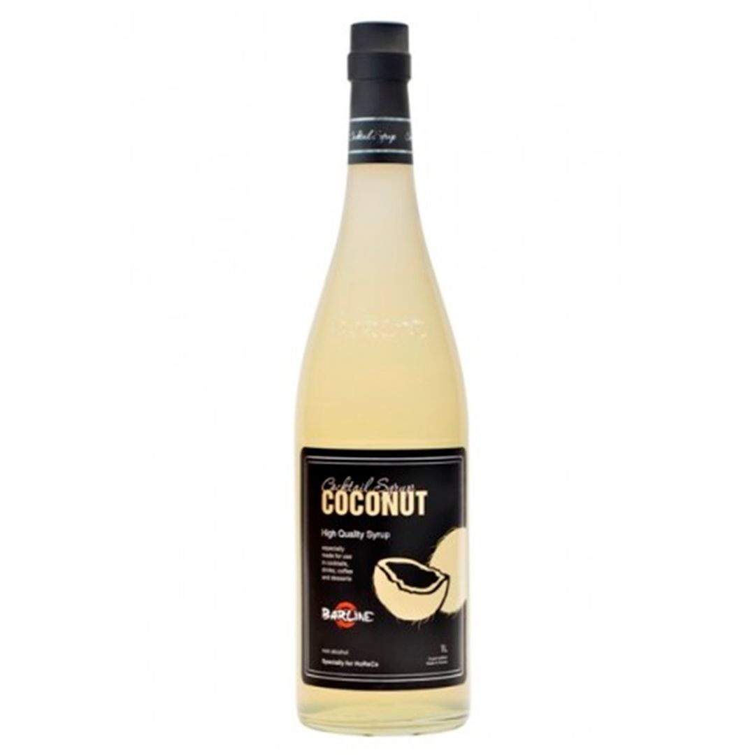 Сироп Barline "Кокос", стекло, с дозатором, 1 л / Мед, варенье, сиропы