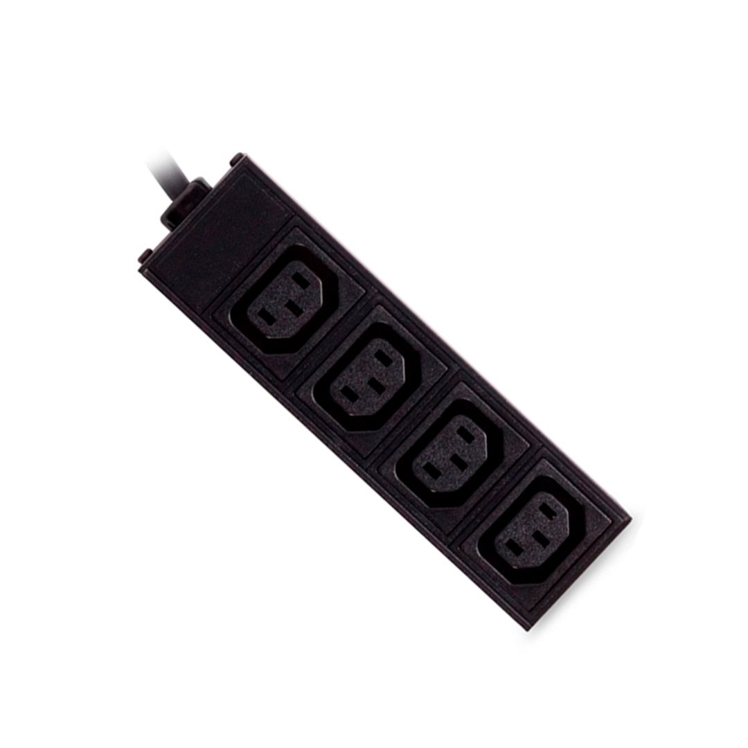 Переходник SVC Schuko на 4 разъёма C13, черный / Удлинители, тройники