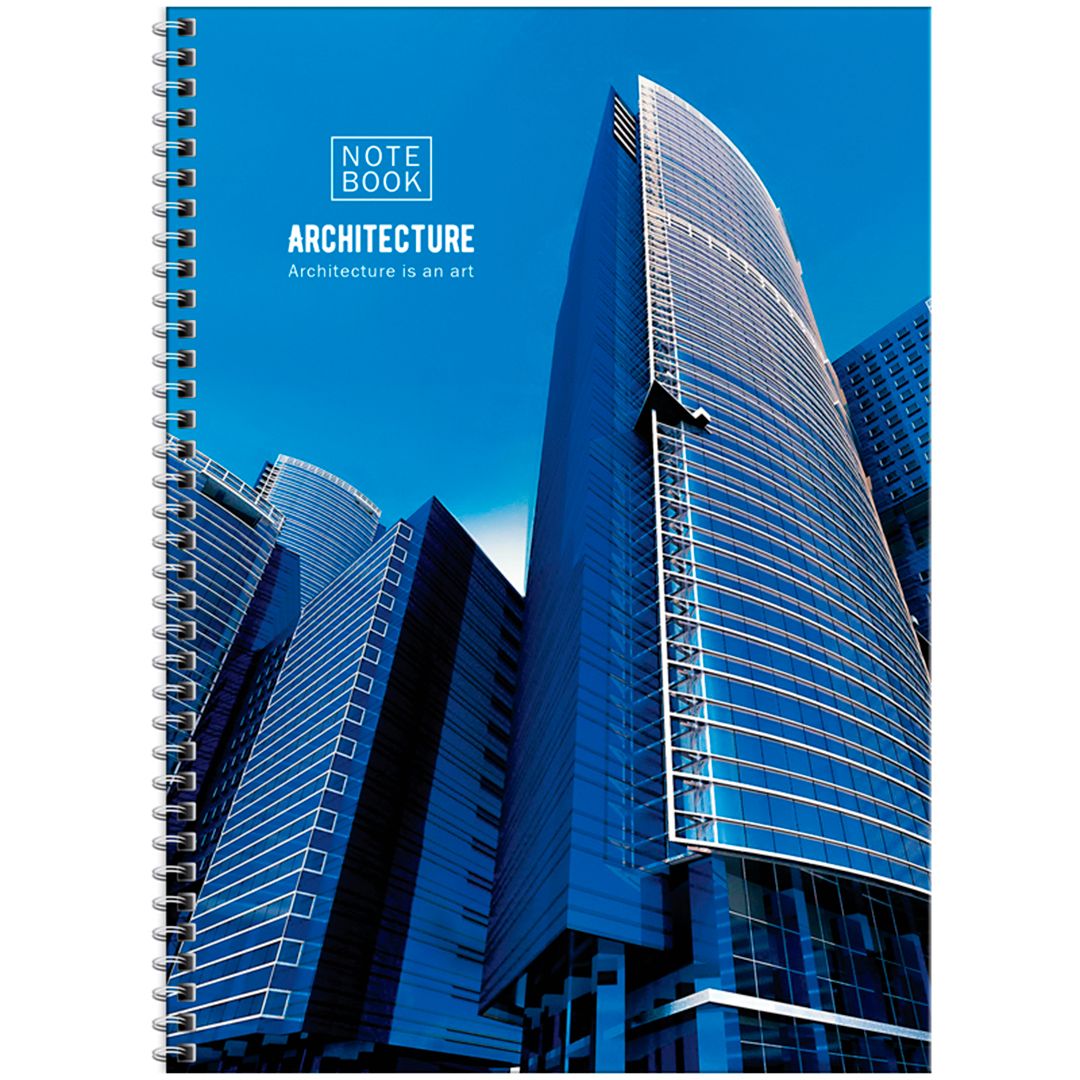 Тетрадь ArtSpace "Путешествия. Architecture", А4, 96 листов, в клетку, на гребне / Тетради №3