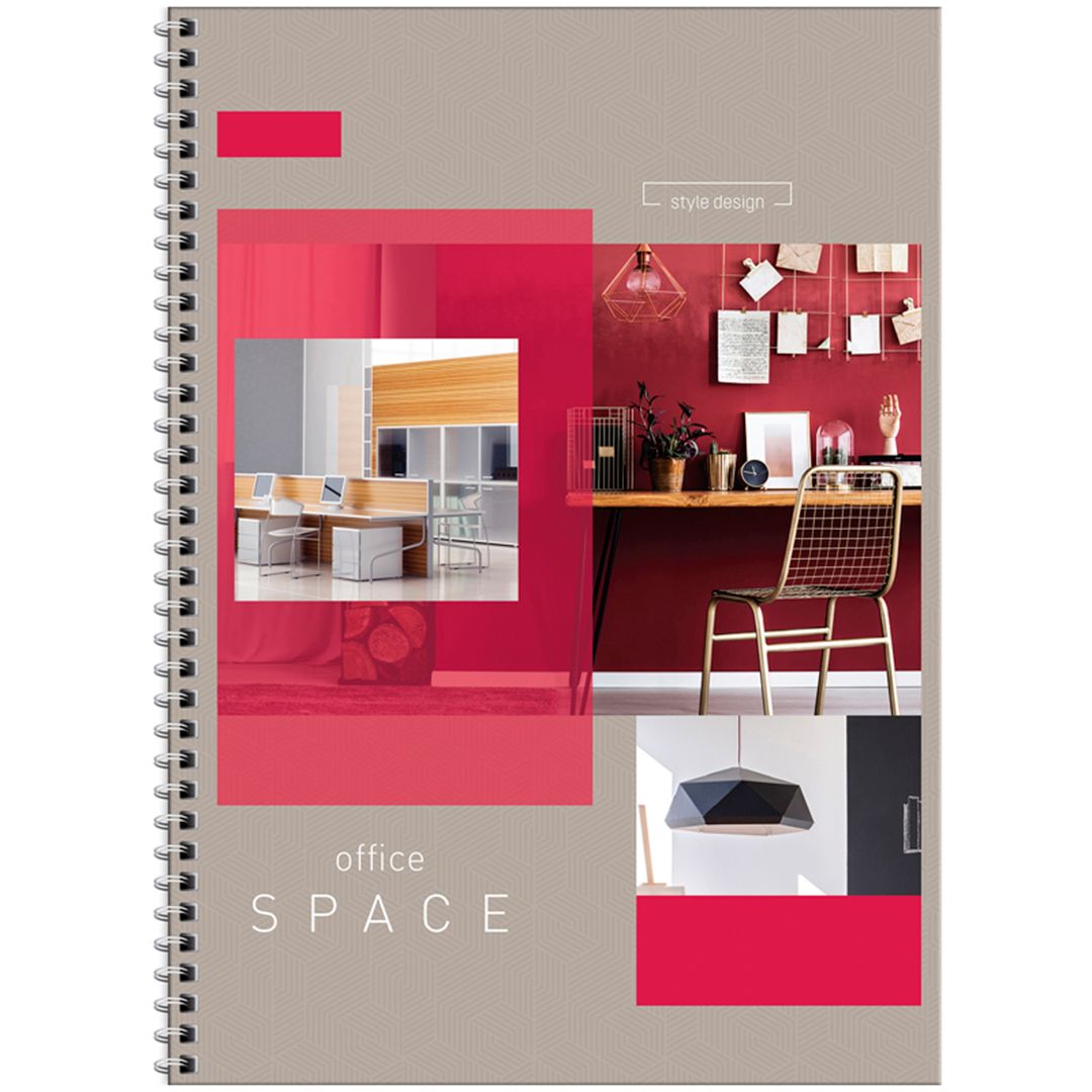 Тетрадь ArtSpace "Офис. Office space", А4, 80 листов, в клетку, на гребне / Тетради №5
