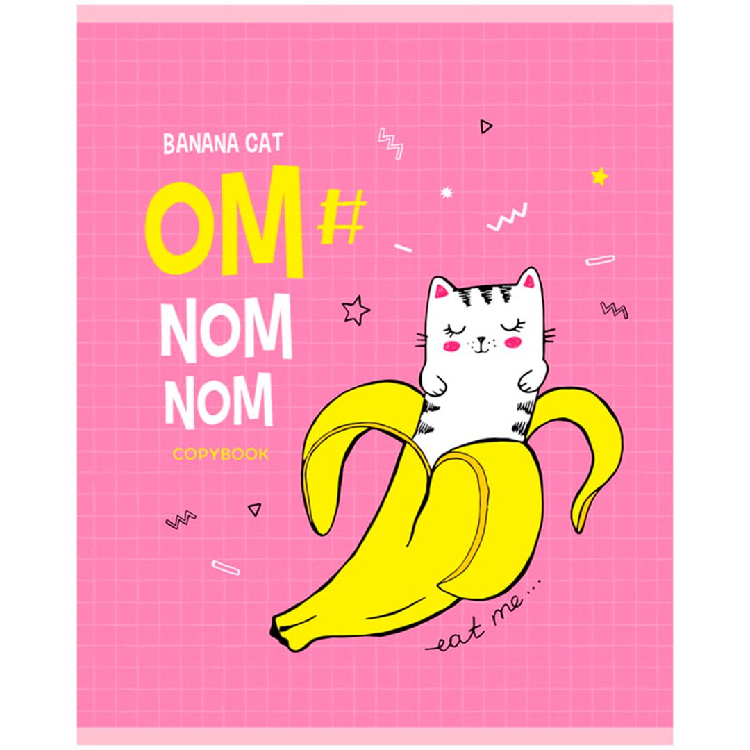 Тетрадь А5, 40 листов, ArtSpace "Рисунки. Trendy meow", в клетку, на скобе / Тетради №4