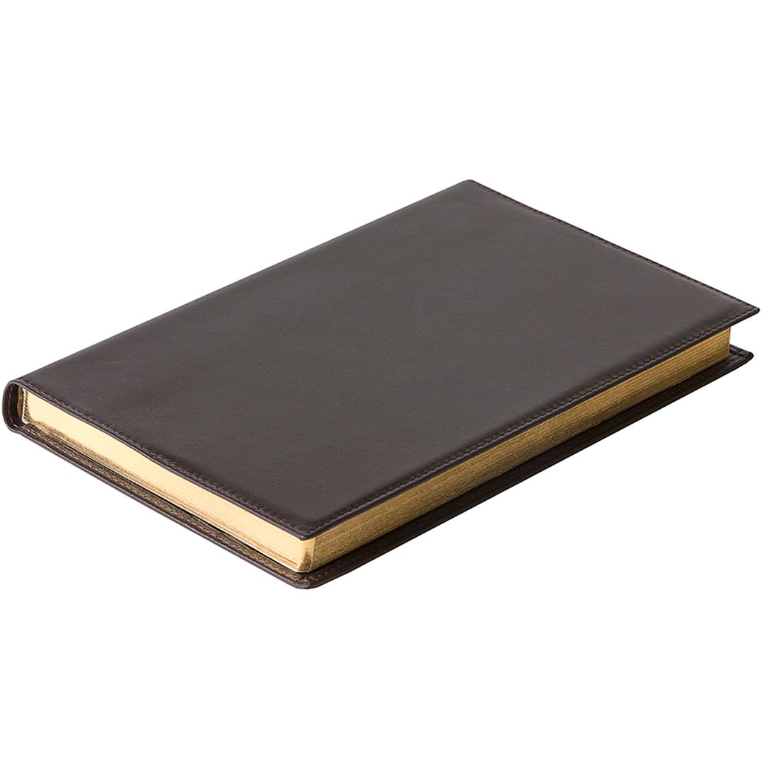 Ежедневник недатированный Prestige, А5+, 176 л, с золотым срезом, коричневый / Ежедневники недатированные №4