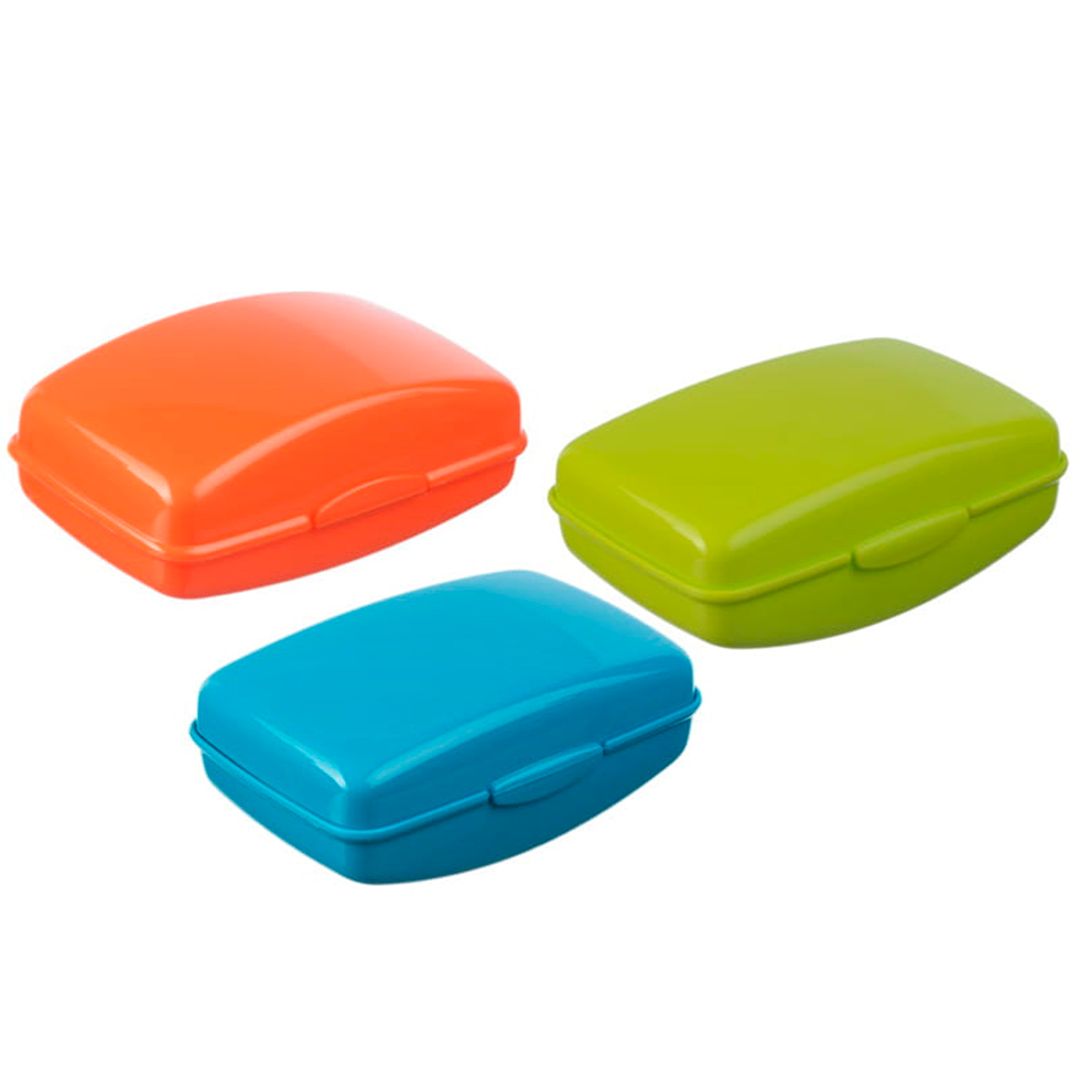 Мыльница Idea, дорожная, 100*44*68 мм, пластик, ассорти / Диспенсеры для жидкого мыла