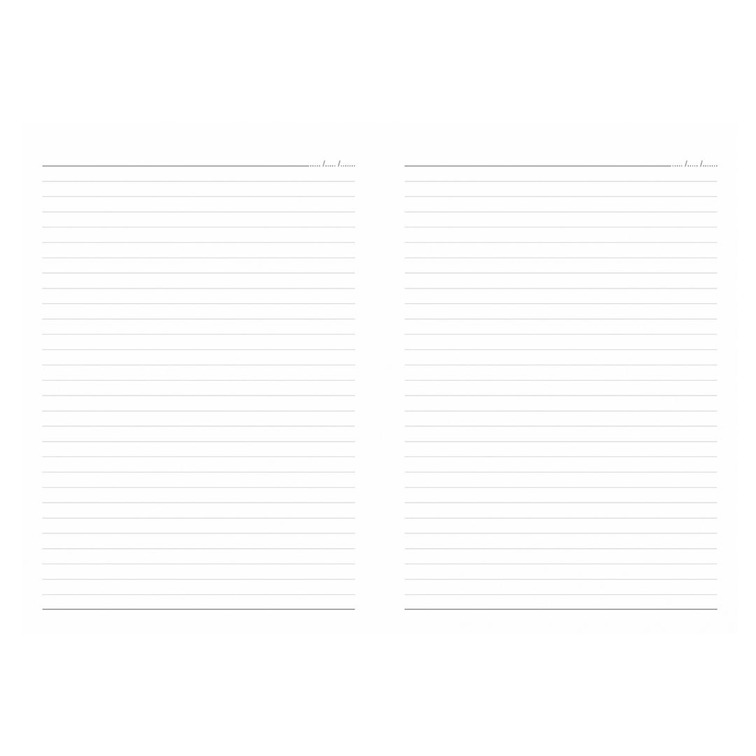 Ежедневник недатированный Agnes с резинкой, А5 формат, 128 листов, кожзам, в линейку, красный / Ежедневники недатированные №3