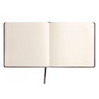 Записная книжка Square, 180*180 мм, 128 л, на резинке, в клетку, петля для ручки. твердая, синий