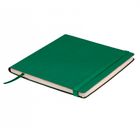 Записная книжка Square, 180*180 мм, 128 л, на резинке, в клетку, зеленый