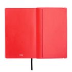 Записная книжка Renk, А5, 128 л, на резинке, в линейку, красный срез