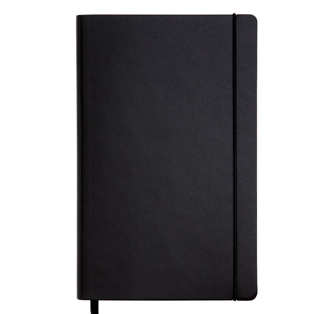 Записная книжка Renk, А5, 128 л, на резинке, в линейку, зеленый срез