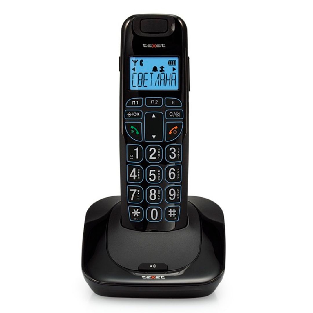 Телефон беспроводной Texet TX-D7505A, черный / null