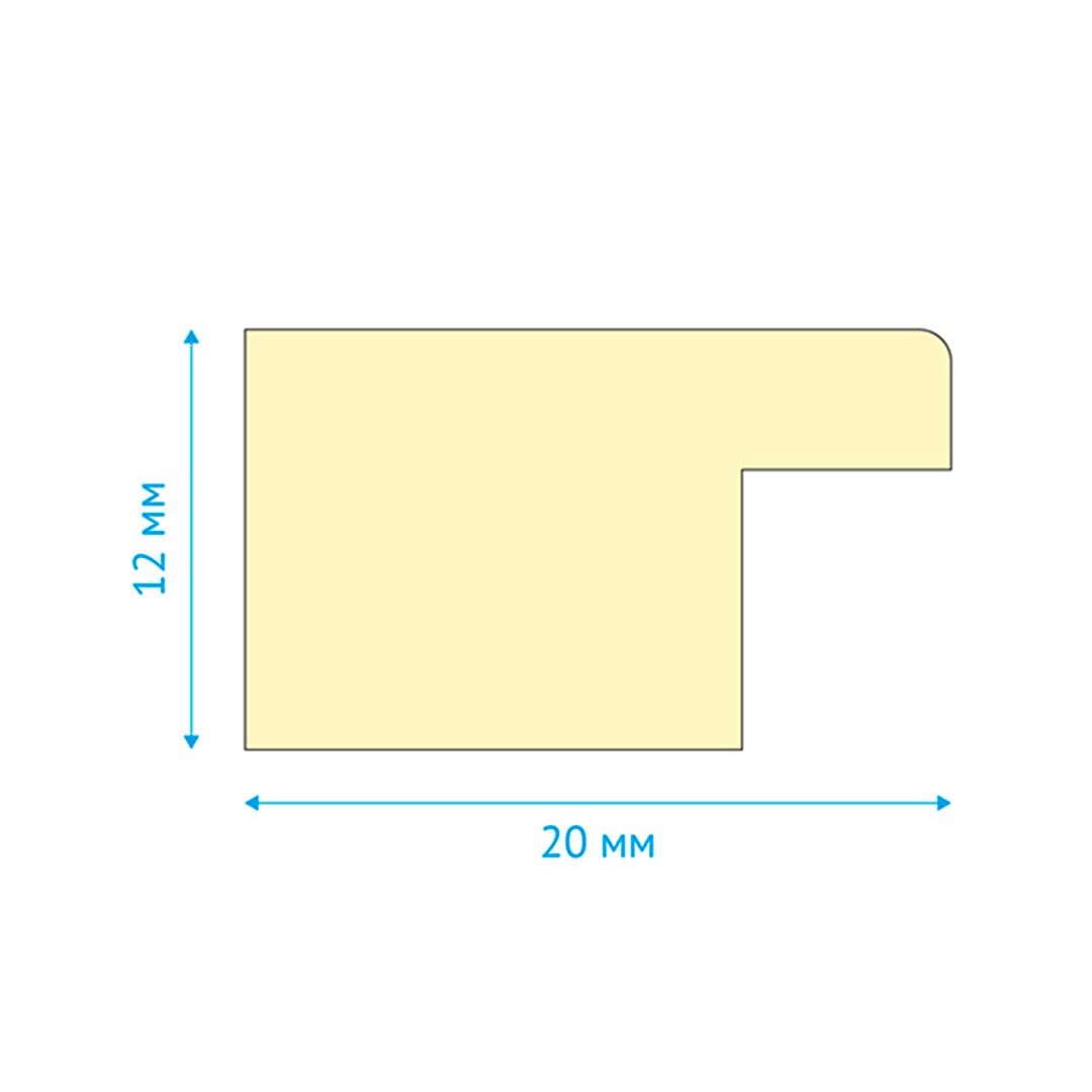 Деревянная рамка OfficeSpace, 21*30 см, венге черная