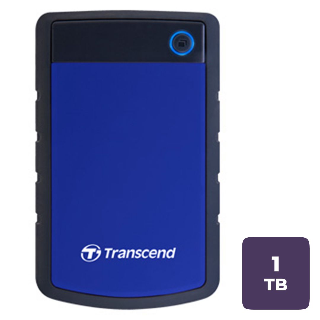 Жесткий диск 1 TB, Transcend ''StoreJet 25Н3'', USB 3.0, HDD, синий / Внешние жесткие диски