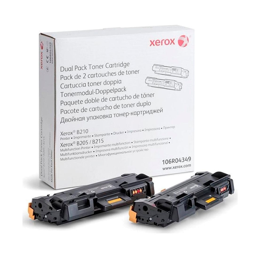 Тонер-картридж оригинальный Xerox 106R04349 для B205DNI/B210NI/B215DNI, черный, двойн.упак. / Тонер-картриджи