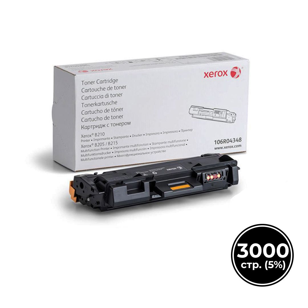 Тонер-картридж оригинальный Xerox 106R04348 для B205DNI/B210NI/B215DNI, черный / null oe.kz Тонер-картридж оригинальный Xerox 106R04348 для B205DNI/B210NI/B215DNI, черный / null