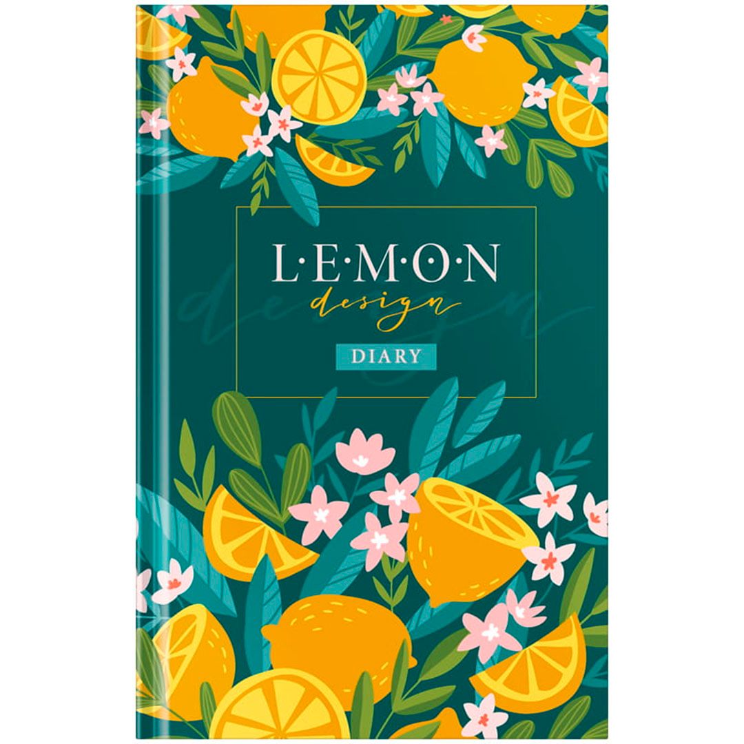 Ежедневник недатированный OfficeSpace "Цветы. Juicy lemon", А5, 136 л / Ежедневники недатированные