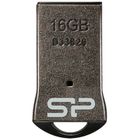 USB-флешка 16 Gb, SiliconPower "Touch T01", USB 2.0, черный, металлический корпус