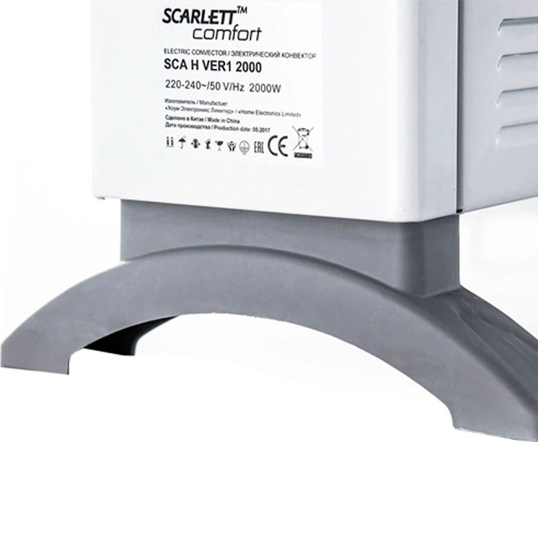 Обогреватель конвекторный Scarlett SCA H VER1 2000, 2 кВт, белый / Обогреватели №4