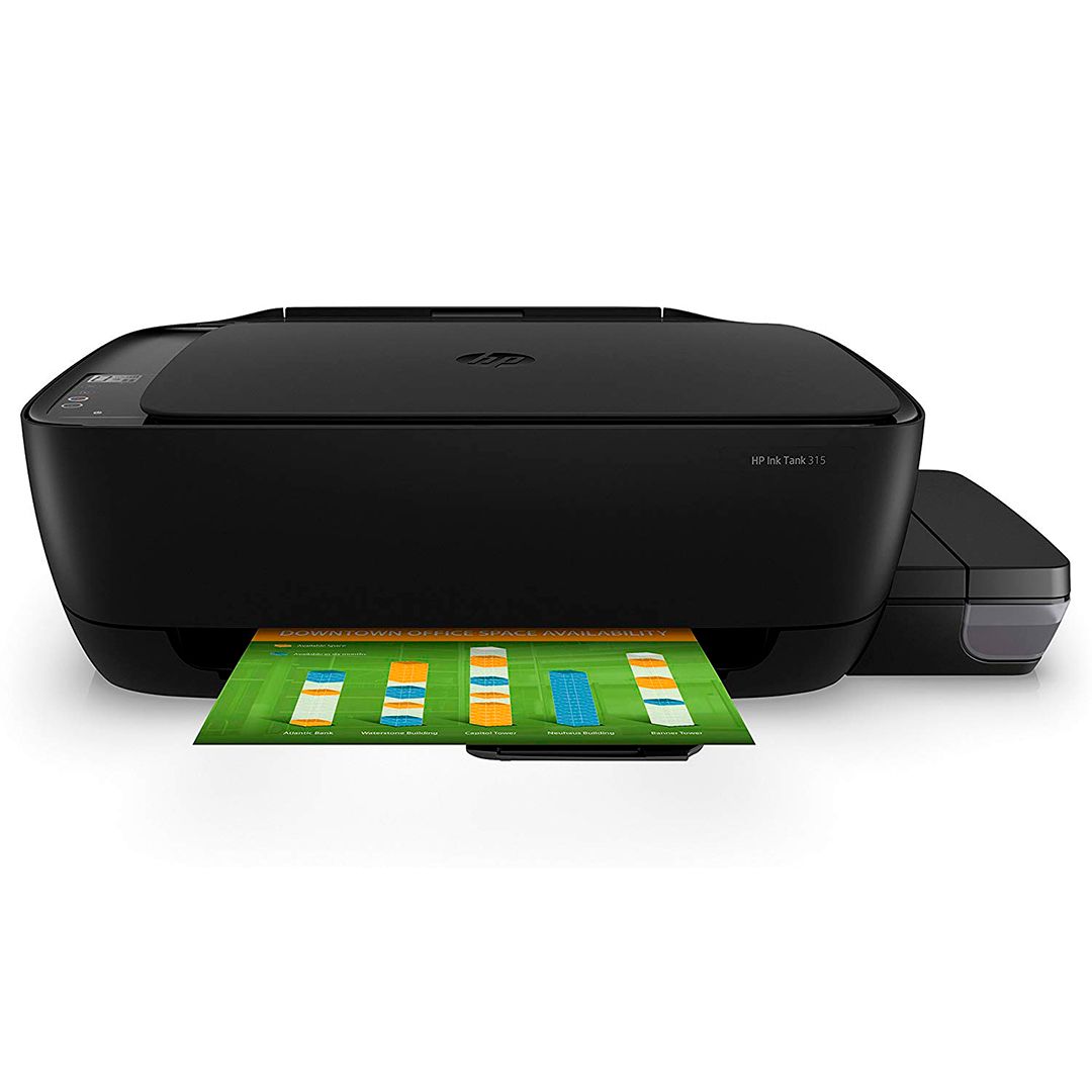 МФУ струйное цветное HP Ink Tank 315, А4, 4800*1200, 15 стр/мин, СНПЧ, без кабеля USB / Струйные
