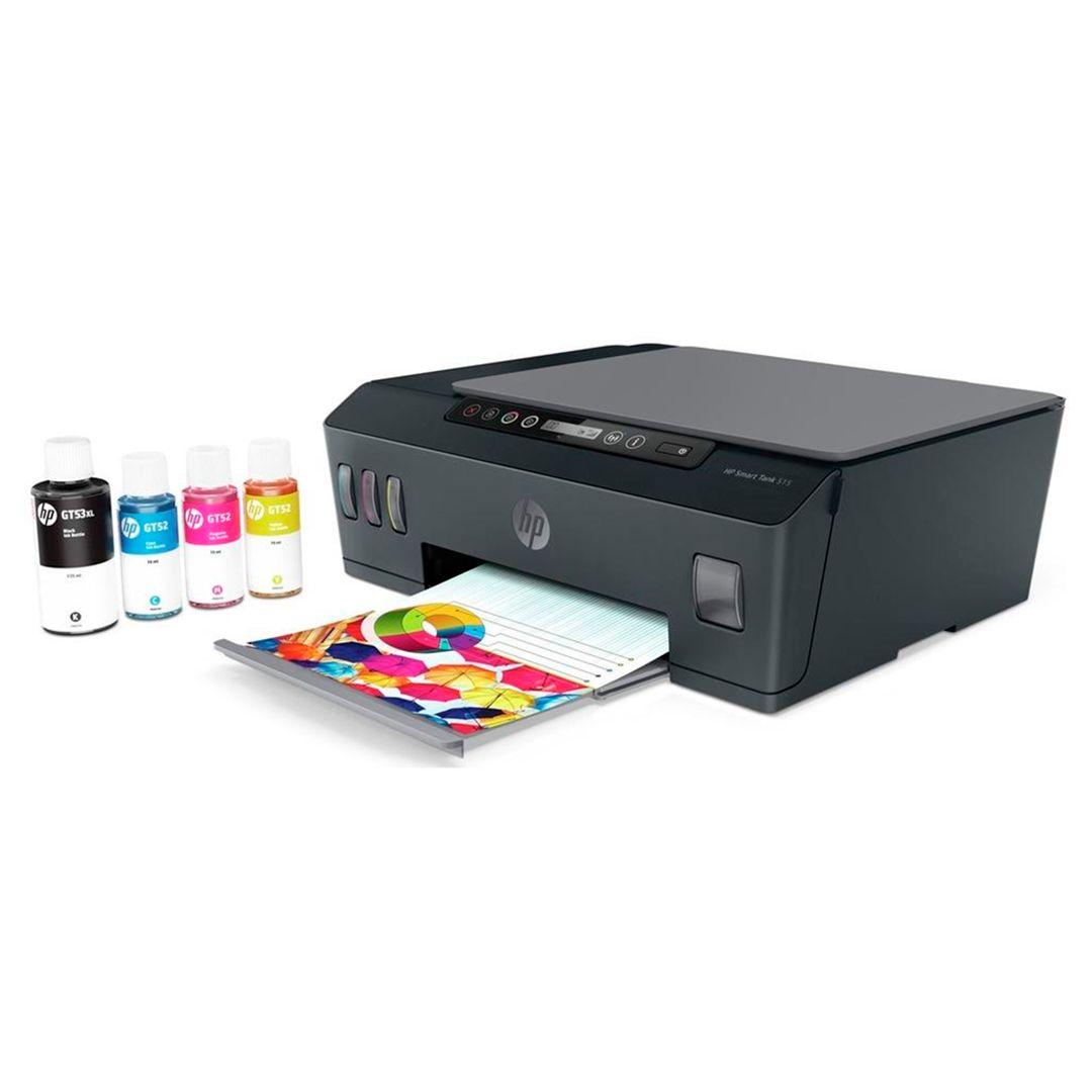 МФУ струйное цветное HP Smart Tank 515, А4, 4800*1200, 11 стр/мин, без кабеля USB, без АПД, Wi-Fi / Струйные №5