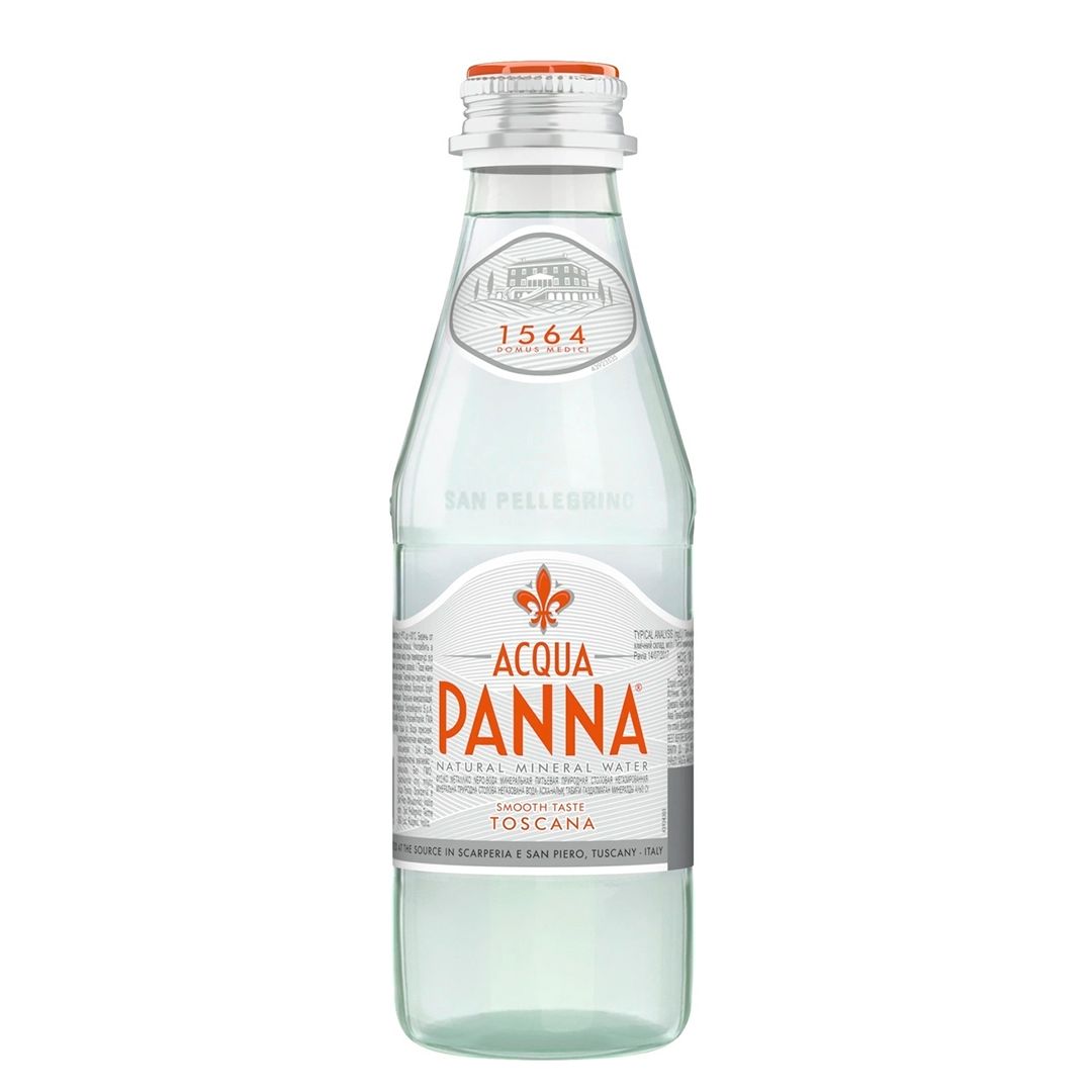 Природная минеральная вода без газа стекло Acqua Panna, 0,25 л / Вода питьевая