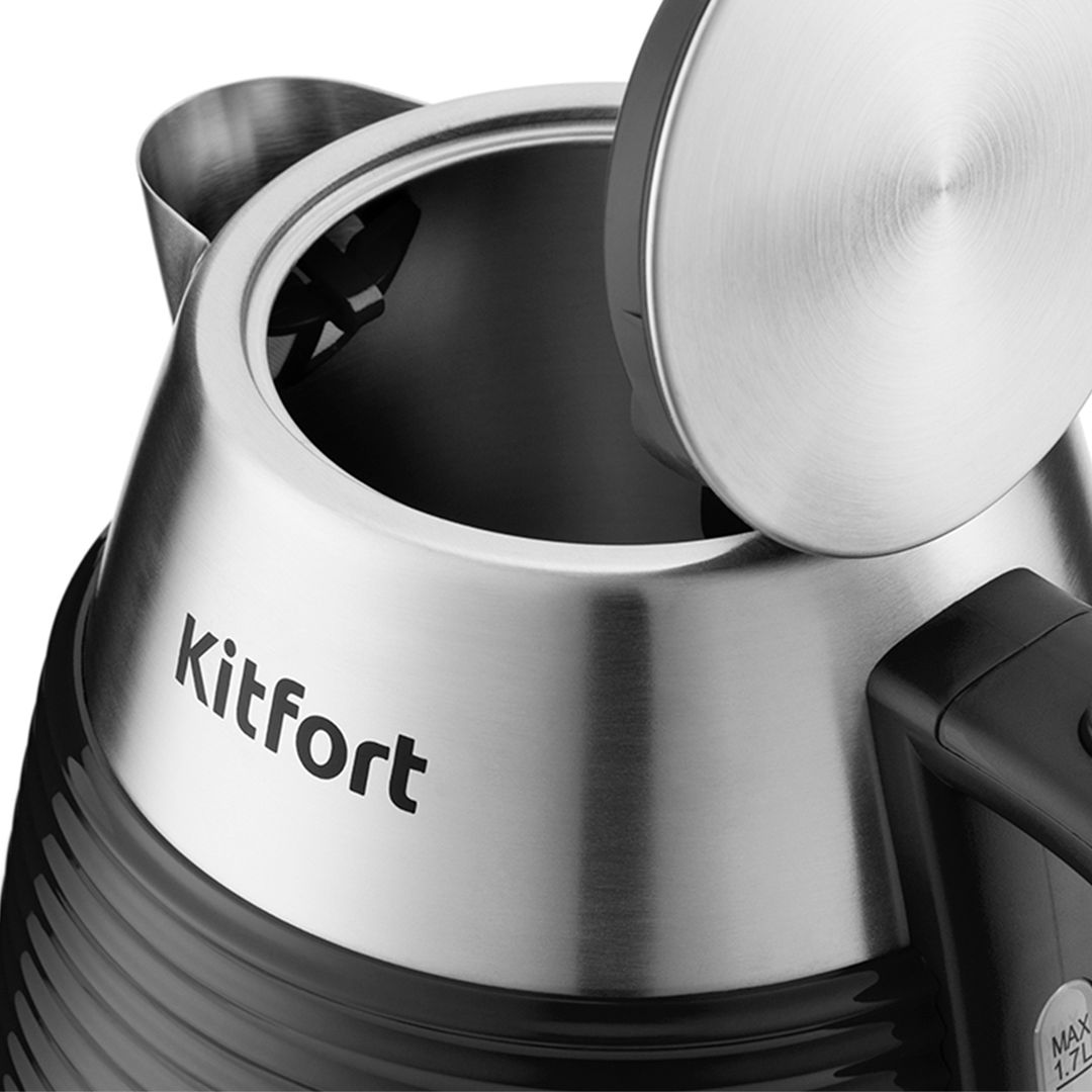 Электрический чайник Kitfort KT-695-1, 1,7 л, черный / Чайники	 №3