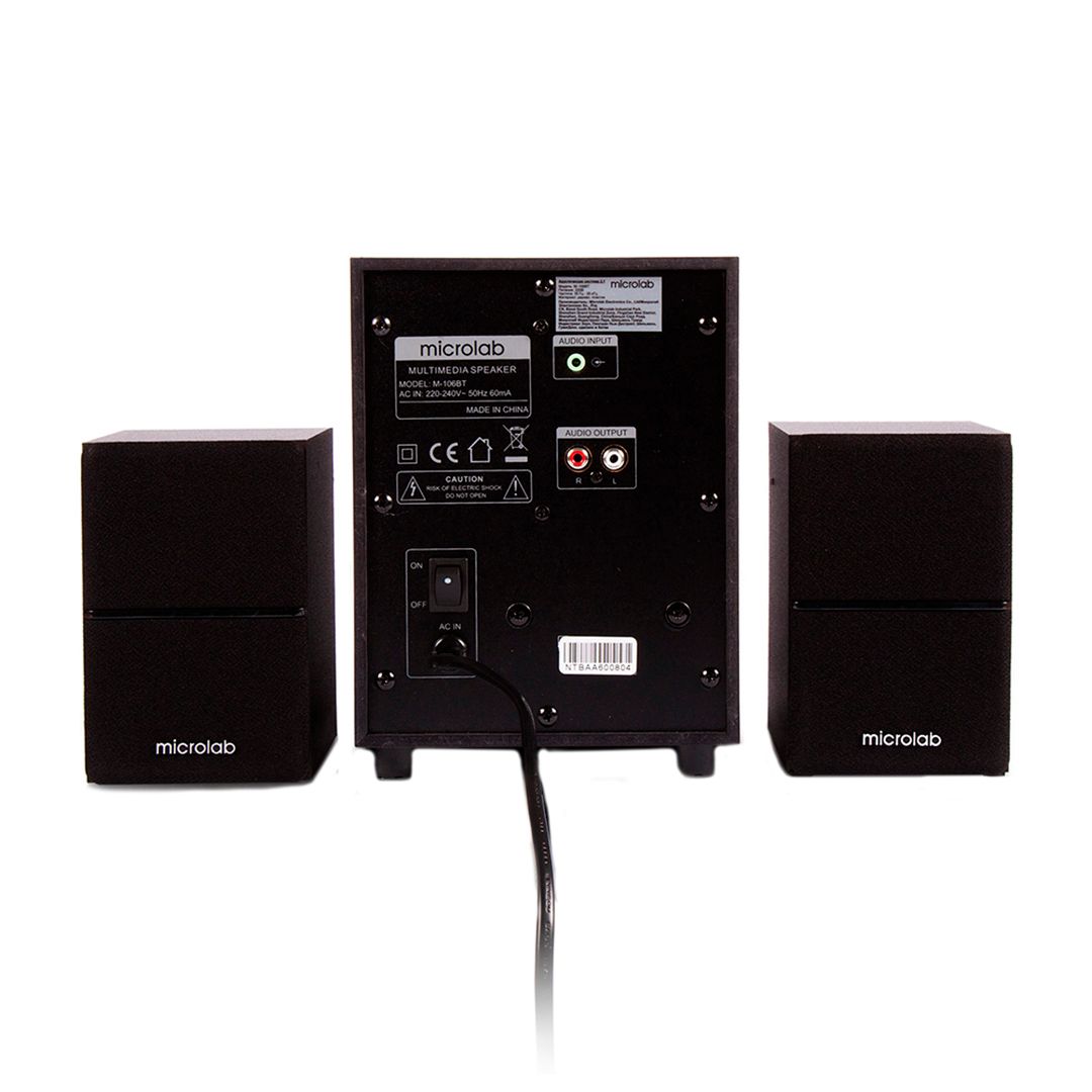Акустическая система Microlab M-106BT, 10 Вт, RMS 2,5Wx2+5W, Bluetooth, черная