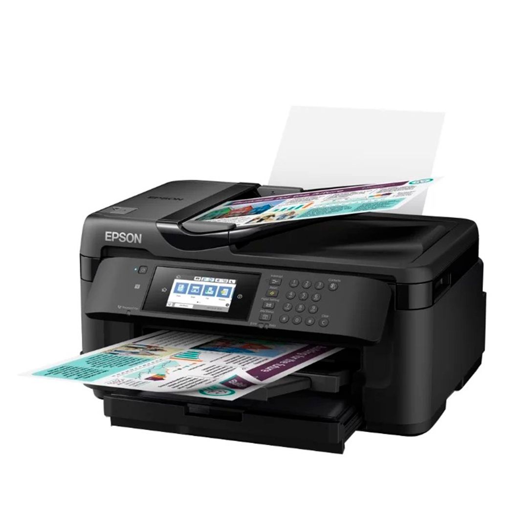 МФУ струйное цветное Epson WF-7710DWF, А3+, 4800*2400, 32 стр/мин, факс, без кабеля USB, Wi-Fi / Струйные №2