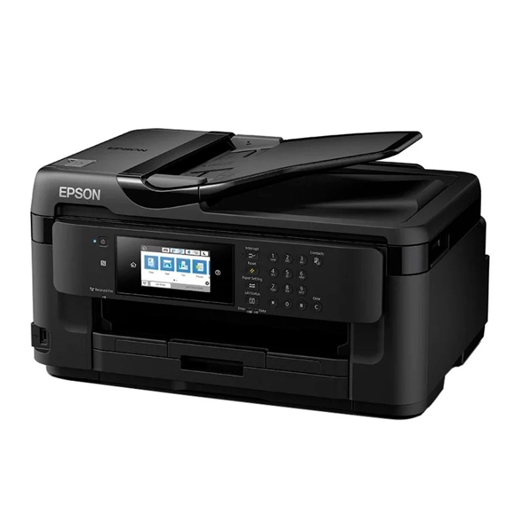 МФУ струйное цветное Epson WF-7710DWF, А3+, 4800*2400, 32 стр/мин, факс, без кабеля USB, Wi-Fi / Струйные №3