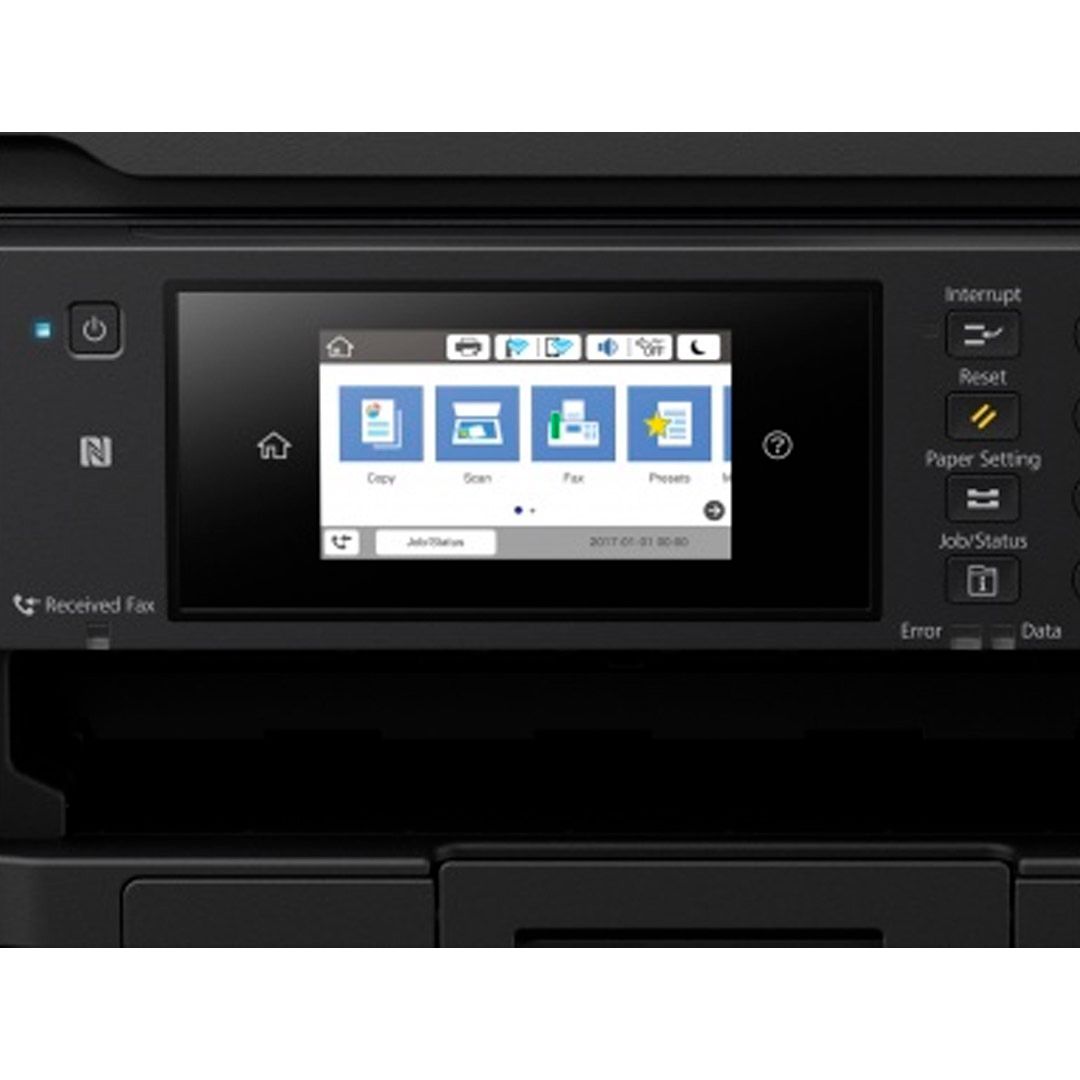 МФУ струйное цветное Epson WF-7710DWF, А3+, 4800*2400, 32 стр/мин, факс, без кабеля USB, Wi-Fi / Струйные №5
