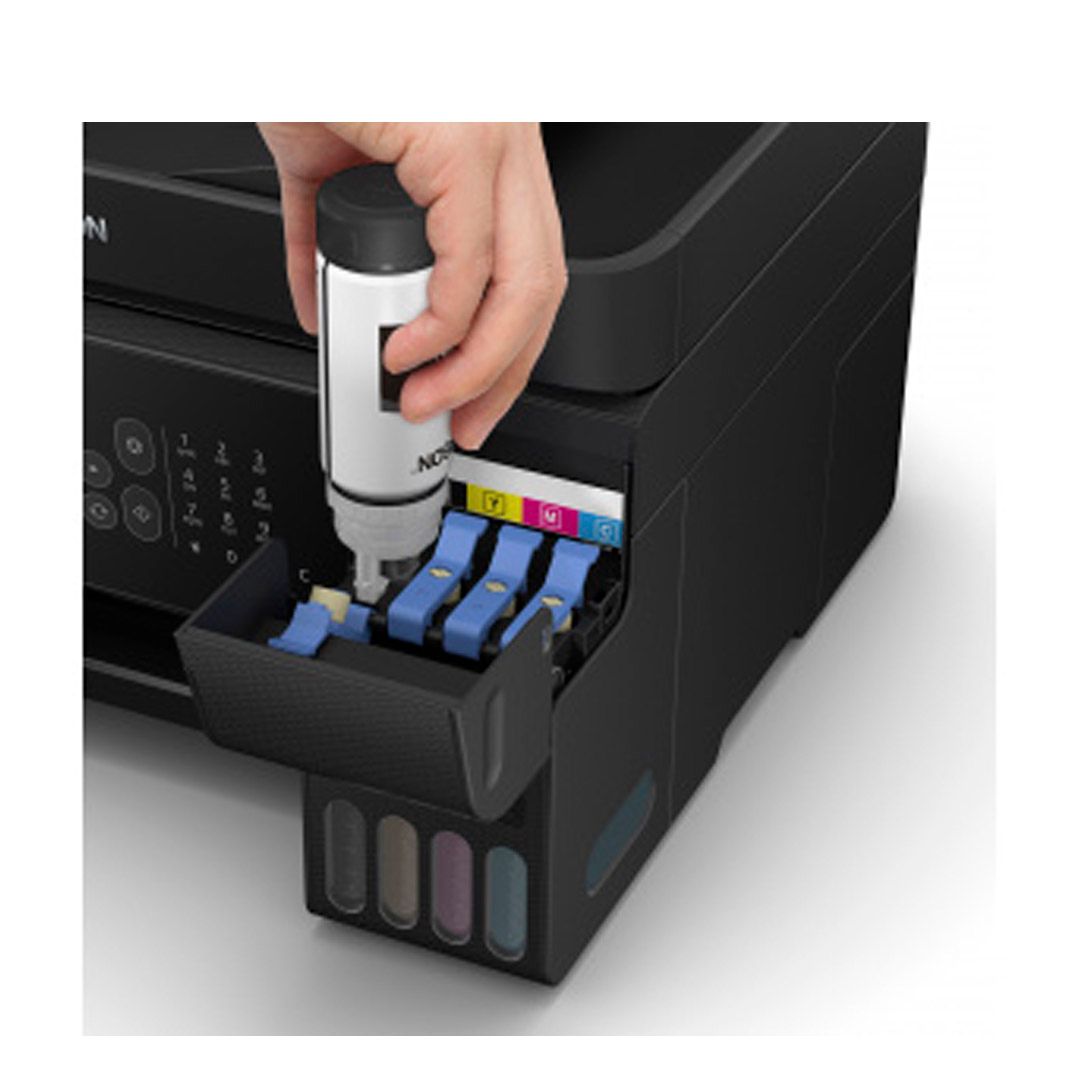 МФУ струйное цветное Epson L5190, А4, 5760*1440, 33 стр/мин, факс, без кабеля USB, Wi-Fi / Струйные №7