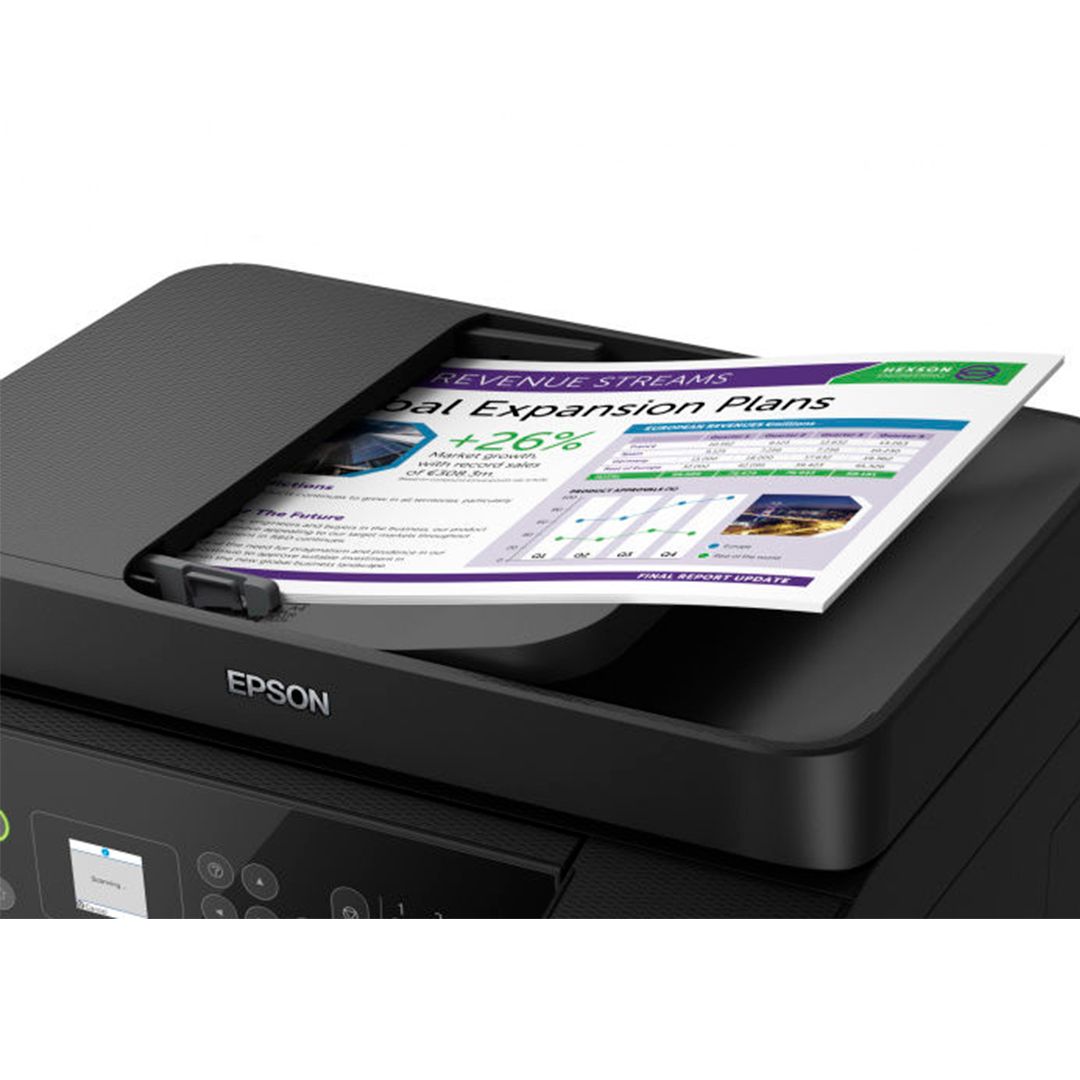 МФУ струйное цветное Epson L5190, А4, 5760*1440, 33 стр/мин, факс, без кабеля USB, Wi-Fi / Струйные №3