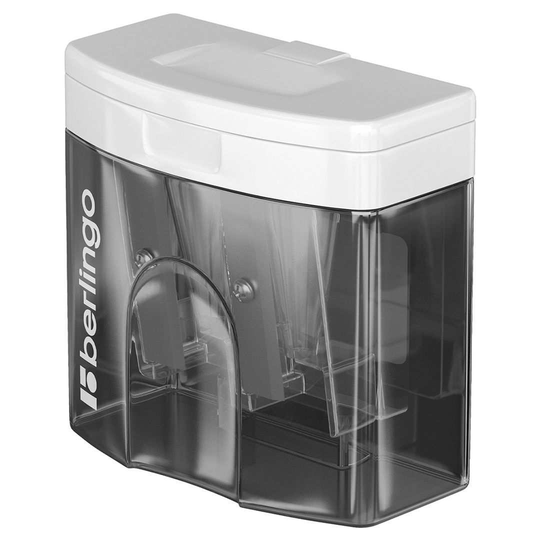 Точилка пластиковая Berlingo "Perfect XL" с контейнером, с двумя отверстиями, ассорти, цена за штуку / Точилки №2