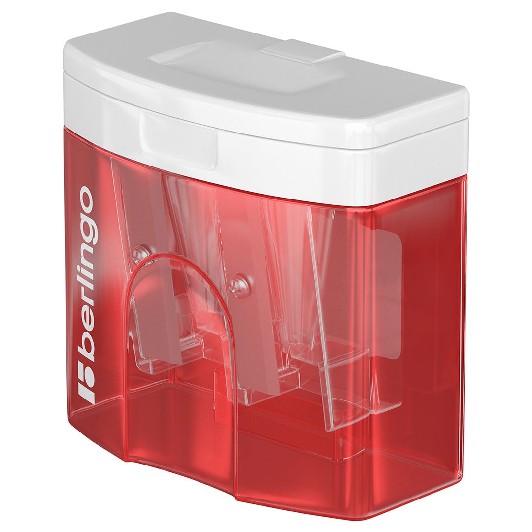 Точилка пластиковая Berlingo "Perfect XL" с контейнером, с двумя отверстиями, ассорти, цена за штуку / Точилки №4