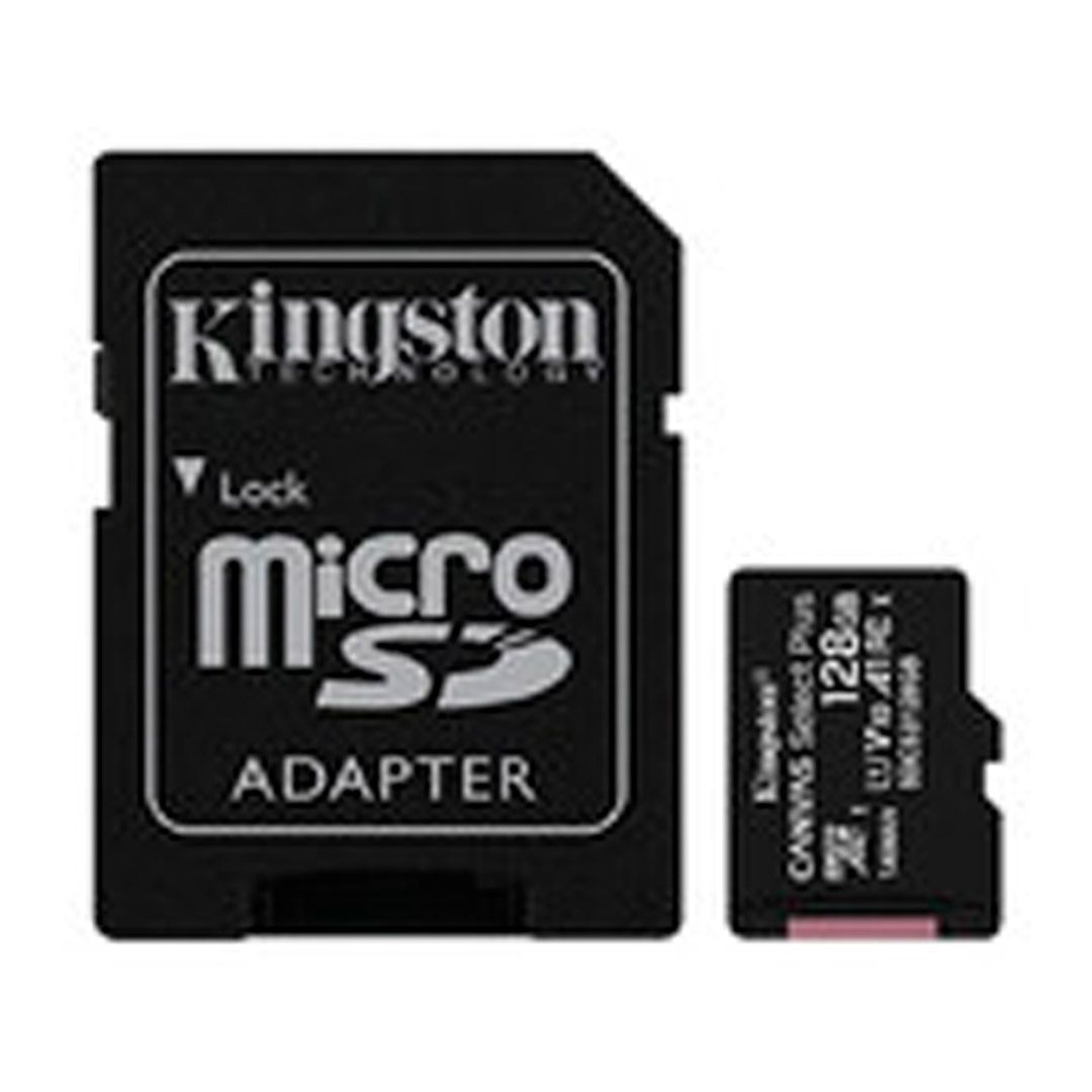 Карта памяти 128 Gb, Kingston, micro SDХC, 10 класс скорости, с адаптером